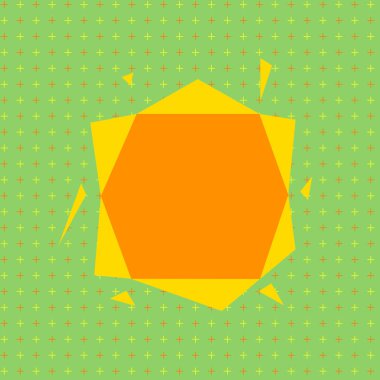 Renkli nesnenin asimetrik ve eşit olmayan biçimi. Simetrik olmayan düzensiz şablon ana hatları çok renkli tasarım. Soyut resmin tasviri