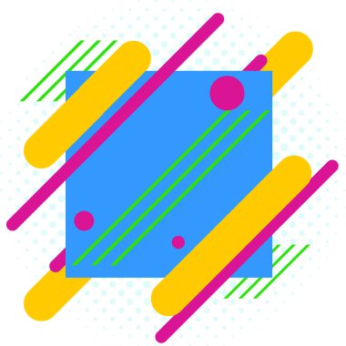 Renkli nesnenin asimetrik ve eşit olmayan biçimi. Simetrik olmayan düzensiz şablon ana hatları çok renkli tasarım. Soyut resmin tasviri