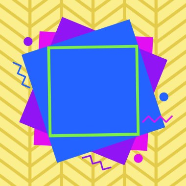 Renkli nesnenin asimetrik ve eşit olmayan biçimi. Simetrik olmayan düzensiz şablon ana hatları çok renkli tasarım. Soyut resmin tasviri