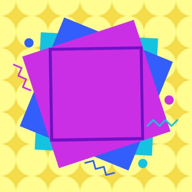 Renkli nesnenin asimetrik ve eşit olmayan biçimi. Simetrik olmayan düzensiz şablon ana hatları çok renkli tasarım. Soyut resmin tasviri