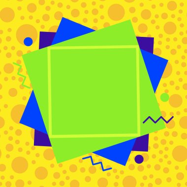 Renkli nesnenin asimetrik ve eşit olmayan biçimi. Simetrik olmayan düzensiz şablon ana hatları çok renkli tasarım. Soyut resmin tasviri