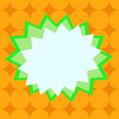 Renkli nesnenin asimetrik ve eşit olmayan biçimi. Simetrik olmayan düzensiz şablon ana hatları çok renkli tasarım. Soyut resmin tasviri