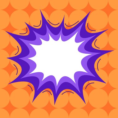 Renkli nesnenin asimetrik ve eşit olmayan biçimi. Simetrik olmayan düzensiz şablon ana hatları çok renkli tasarım. Soyut resmin tasviri