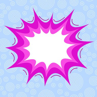 Renkli nesnenin asimetrik ve eşit olmayan biçimi. Simetrik olmayan düzensiz şablon ana hatları çok renkli tasarım. Soyut resmin tasviri