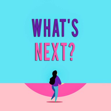 El yazısı metin yazma Ne S Sonraki Soru. Kavram onun gelen eylemleri veya davranışları hakkında gösteren soran Uzun saç modeli kadın stand bir bacak arka görünüm pozisyonunda kaldırdı.