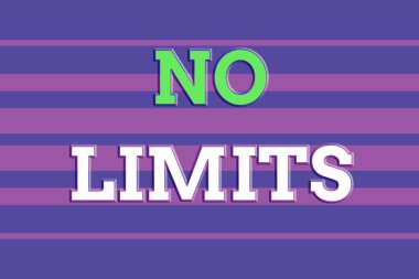 Sınır Tanımayan Simgesi. Kısıtlamaları kaldırmak ve arka plan çizgileri çizmek için kavramsal fotoğraf çekebilirsiniz. Yukarı ve aşağı çizgiler..