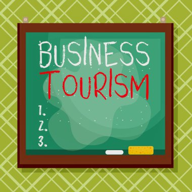 Kelime yazma İş Turizmi. Bir s 'yi bırakmanın iş konsepti, iş amaçlı olarak doğal yeridir. Asimetrik biçimsiz biçim şekli nesne ana hatları çok renkli tasarım..