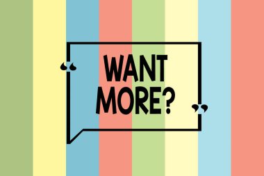 Want Morequestion 'u gösteren bir not yazıyorum. İş fotoğrafı gösterimi Eğer bir şey istiyorsanız bir arzu ya da ihtiyaç hissedersiniz. Dikey çizgiler, arka plan çizgileri, duvar kağıdı afişi.