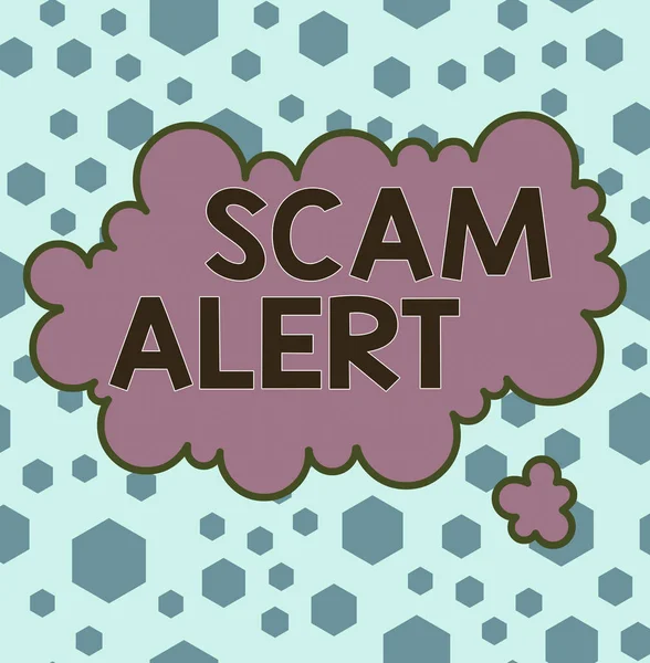 Handwriting text Scam Alert. Concept meaning warning someone about scheme or fraud notice any unusual Asymmetrical uneven shaped format pattern object outline multicolour design.