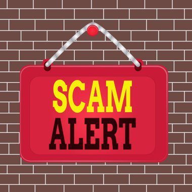 SMS işareti Scam Alarmını gösteriyor. Düzenbazlık veya dolandırıcılık uyarısı hakkında birini kavramsal fotoğraf uyarısı herhangi alışılmadık bir tahta çivi çerçeve çizgili çizgili arka plan dikdörtgen paneli.