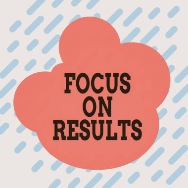 Conceptual hand writing showing Focus On Results. Business photo showcasing concentrating on certain actions gains and goals Square rectangle paper sheet load with full of pattern theme.