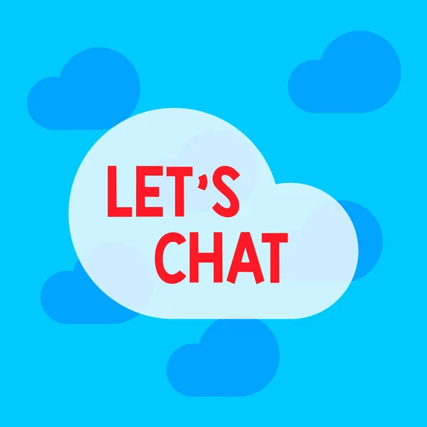 Text sign showing Let S Is Chat. Conceptual photo inviting the demonstrating to have informal conversation with you Square rectangle paper sheet loaded with full creation of pattern theme.