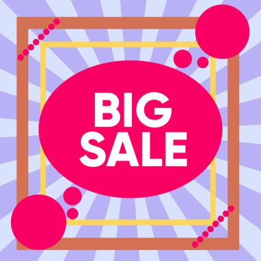 Büyük Satış 'ı gösteren bir not yazıyorum. İş fotoğrafı gösterimi ürünleri yüksek indirime sokuyor Büyük fiyat Kara Cuma Asimetrik biçim nesne tasarımı çok renkli.