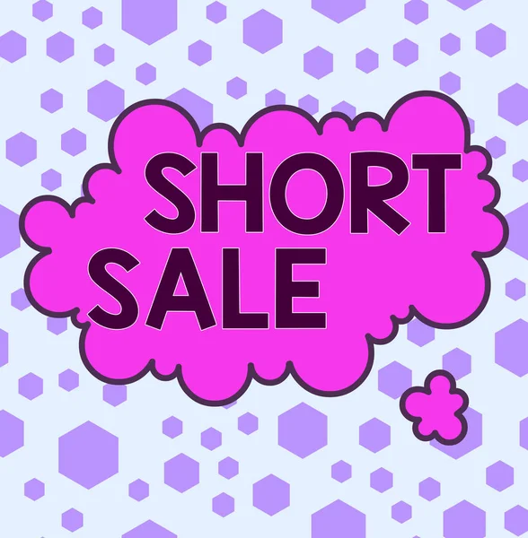 Handwriting text Short Sale. Concept meaning Home that is offered at a price that is less than the amount owed Asymmetrical uneven shaped format pattern object outline multicolour design.