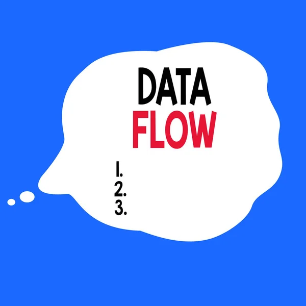 Writing note showing Data Flow. Business photo showcasing the movement of data through a system comprised of software Square rectangle paper sheet loaded with full creation of pattern theme. — ストック写真