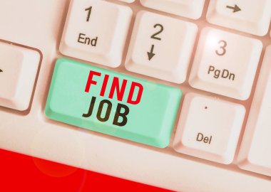 El yazısı yazısıyla Bul İş. Kavram derken mesleğine uygun bir iş bulmak ya da aramak için yapılan bir gösteri mi?.