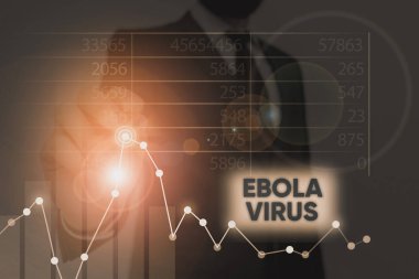 Ebola virüsü. Huanalisiss ve diğer primatların viral hemorajik ateşi için iş konsepti.