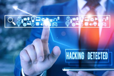 El yazısı hackleme tespit edildi. Kavram demek, veriye yetkisiz erişim veya varlığını tanımla demek..