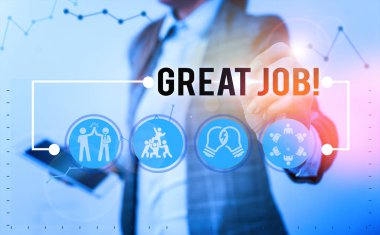 El yazısı harika bir iş. Kavram, birini iyi yaptığı bir şey için övmek anlamına gelir..