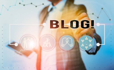 El yazısı metin bloğu. Düzenli olarak güncellenmiş web sitesi ya da bir kişi ya da grup tarafından yönetilen web sayfası kavramı.