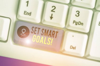 El yazısı metin yazma Set Akıllı Hedefler. Fikirlerinizi netleştirmek için kavram anlam listesi odak çabaları akıllıca zaman kullanın.
