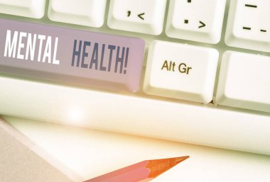 El yazısı metin Ruh Sağlığı. Kavram anlamı, psikolojik refahlarına ilişkin durum larını gösterir.