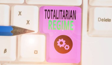 El yazısı Totaliter Rejim. Muhalefet partilerini yasaklayan yönetim biçiminin kavramı.