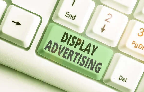 Word writing text Display Advertising. Business concept for online advertising that is typically a designed image.