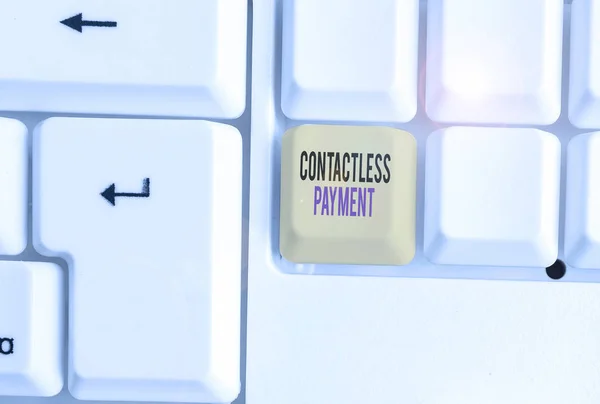 Word writing text Contactless Payment. Business concept for use near field communication for making secure payments.