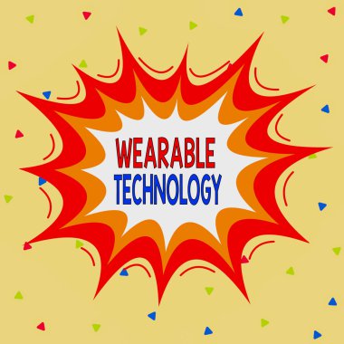 Giyilebilir Teknoloji 'yi gösteren bir not yazıyorum. Aksesuar olarak takılabilen elektronik cihazları gösteren iş fotoğraflarıName.