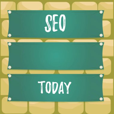 Seo 'nun el yazısı. Kavram, yakın iş çevrim içi ahşap panelinizi pazarlamak için inanılmaz etkili bir yol. Renkli arka plan dikdörtgen kereste ahşap..