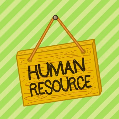 Huanalysis Kaynağını gösteren metin işareti. Kavramsal fotoğraf işe alma ve geliştirme süreci Square dikdörtgen gerçek dışı ahşap ahşap ahşap renkli duvara asılı.