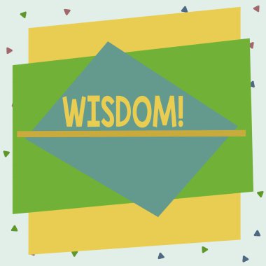 Metin işareti bilgeliği gösteriyor. Deneyimli ve iyi muhakeme yeteneğine sahip kavramsal fotoğraf kalitesi asimetrik biçimsiz biçim şekli nesne ana hatları çok renkli tasarım.