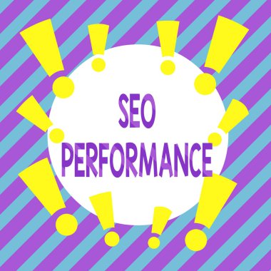 El yazısı Seo Performans Analizi. Kavram demek, trafiğin miktarını ve kalitesini web sitesine yükseltmek, asimetrik düzensiz biçim şekli nesne ana hatları çok renkli tasarımı.