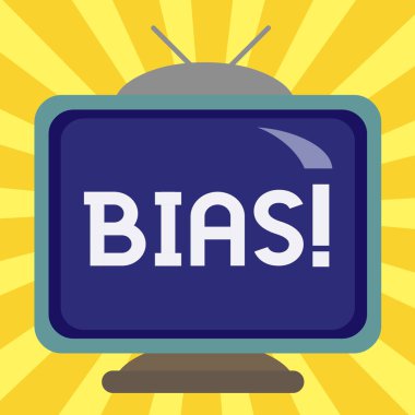 Bias 'ı gösteren bir not yazıyorum. Renkli duvardaki gerçek dışı karikatür ahşabını gösteren bir grup Square dikdörtgenine karşı ya da onlara eğilimli ya da önyargılı bir iş fotoğrafı.