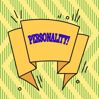 Kişiliği gösteren kavramsal el yazısı. Bireysel karakterleri oluşturan iş fotoğrafı kombinasyon özellikleri asimetrik şekilli şekil nesne çok renkli tasarımı.