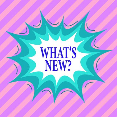 Hangi S Yeni Sorusu 'nun el yazısı. Birisine şu anki canlı olayları hakkında soru sorduğunuzda konsept anlamı asimetrik düzensiz biçim şekli nesne çok renkli tasarımı.