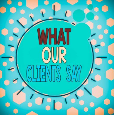 Müşterilerimizin söylediklerini el yazısıyla yazmak. Ürünün asimetrik düzensiz biçim örüntüsü nesne ana hatları çokrenkli tasarımı hakkında aklient geri bildirim ya da tanıtım anlamına gelen kavram.