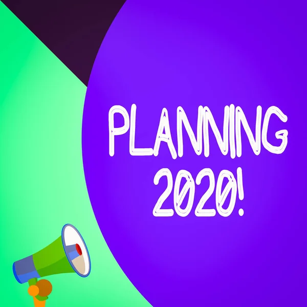 Word Writing Text Planowanie 2020 Business Photo Showcasing Proces Tworzenia — Zdjęcie stockowe