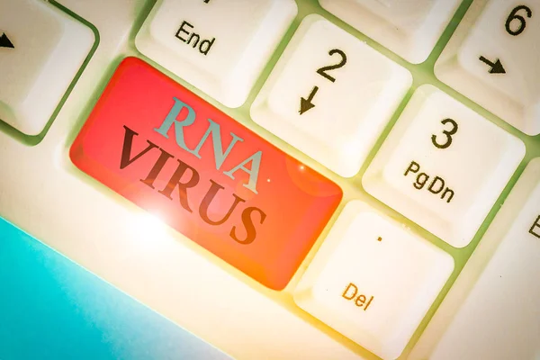 Handwriting text Rna Virus. Conceptual photo a virus genetic information is stored in the form of RNA