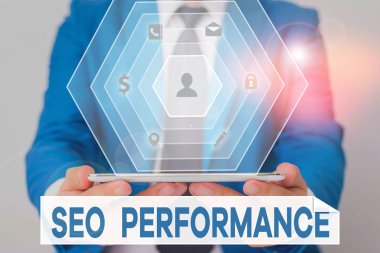 Sözcük yazısı Seo Perforanalizi. İş fotoğrafı gösterimi web sitesine giden trafiğin miktarını ve kalitesini artırır