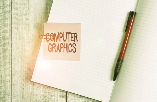 Word Writing Text Computer Graphics Business Photo Showcasing Visual Representations — Stock Photo, Image