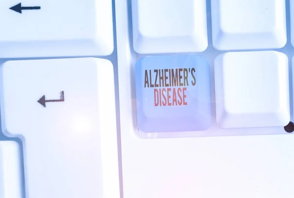 Note Écriture Montrant Maladie Alzheimer Concept Entreprise Pour Détérioration Mentale — Photo