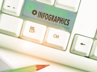 Ticaret Bilgileri 'nin el yazısı metni. Ticari bilgi veya verilerin kavramsal fotoğraf görsel temsili