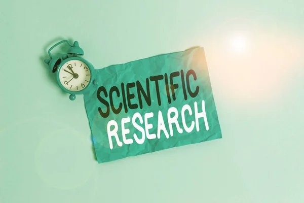 Conceptual Hand Writing Showing Scientific Research Concept Meaning Methodical Study — Stock Photo, Image