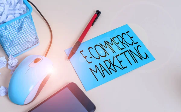Conceptual Hand Writing Showing Commerce Marketing Concept Meaning Business Sells — Stock Photo, Image