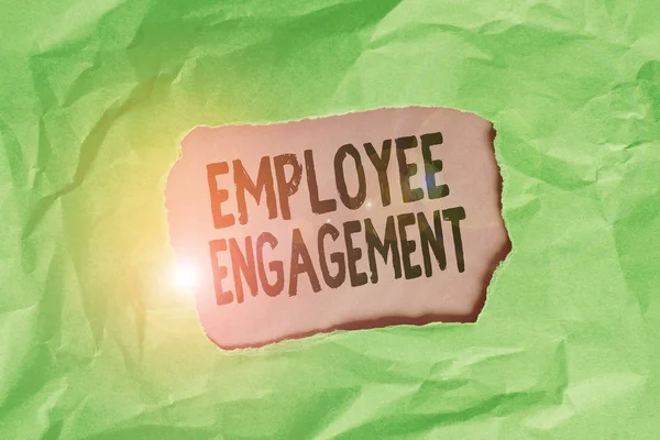 Word Writing Text Employee Engagement Business Photo Showcasing Relationship Organization — 스톡 사진