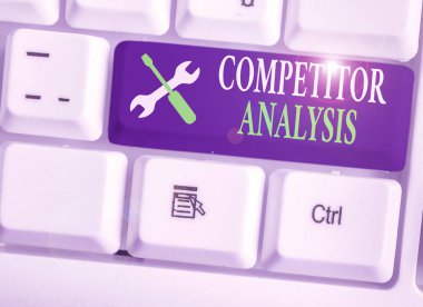 Conceptual hand writing showing Competitor Analysis. Concept meaning assessment of the strengths and weaknesses of rival firm