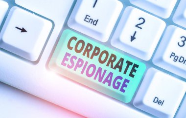 Sözcük yazma Kurumsal Casusluk. Ticari amaçla yürütülen iş fotoğrafı gösterme casusluk biçimi