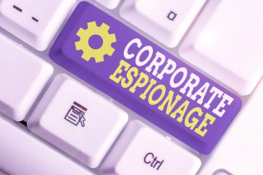 Şirket Casusluğunu gösteren bir not yazıyorum. Ticari amaçla yürütülen casusluk biçimi konsepti